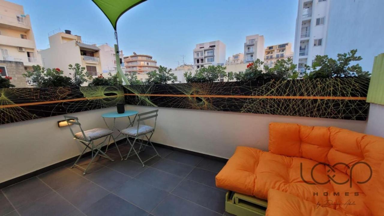 Modern - 50 M From Sea - Free Wi-Fi - Super Cool - Terrace - Fully Air-Conditioned St. Paul's Bay Exterior foto